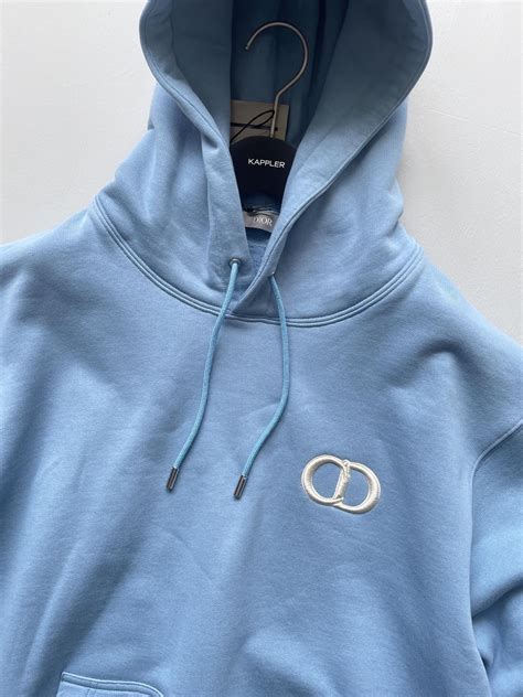 dior baby blue hoodie|christian dior atelier hoodie.